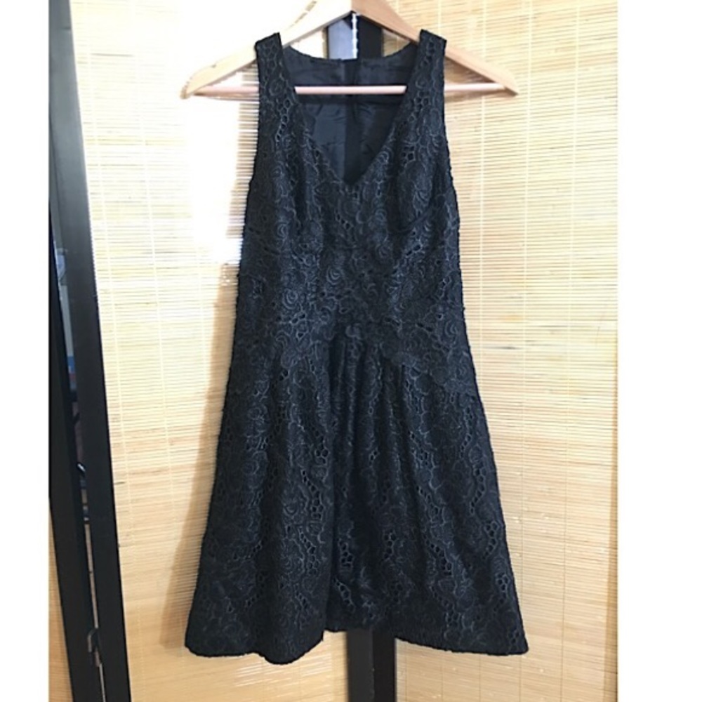 Anthro black cocktail dress